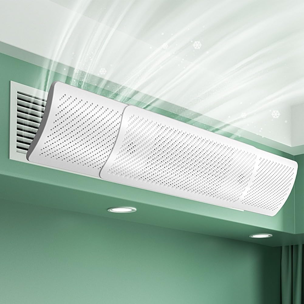 Air Conditioner Deflector, Retractable Air Conditioner Air Deflector, Adjustable AC Vent Deflector, Anti-Wind Baffles, Anti Direct Blowing Windshield Wind Guide(Carbon filter-S)