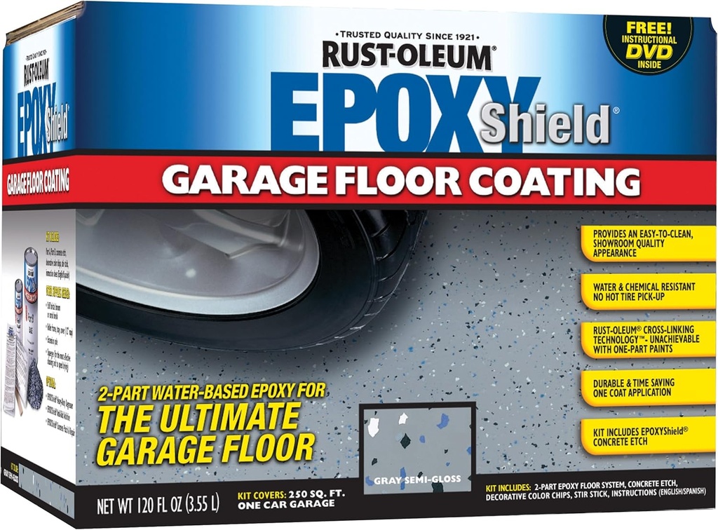 Rust-Oleum 203005 Garage Floor Kit, Gray