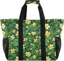 Lucky Clover Waterproof Tote Bag,Multi-Purpose Kitchen Reusable Grocery Bags, Travel, Beach & Laundry Organizer 15.4 X 9.8 X 12.8 inch