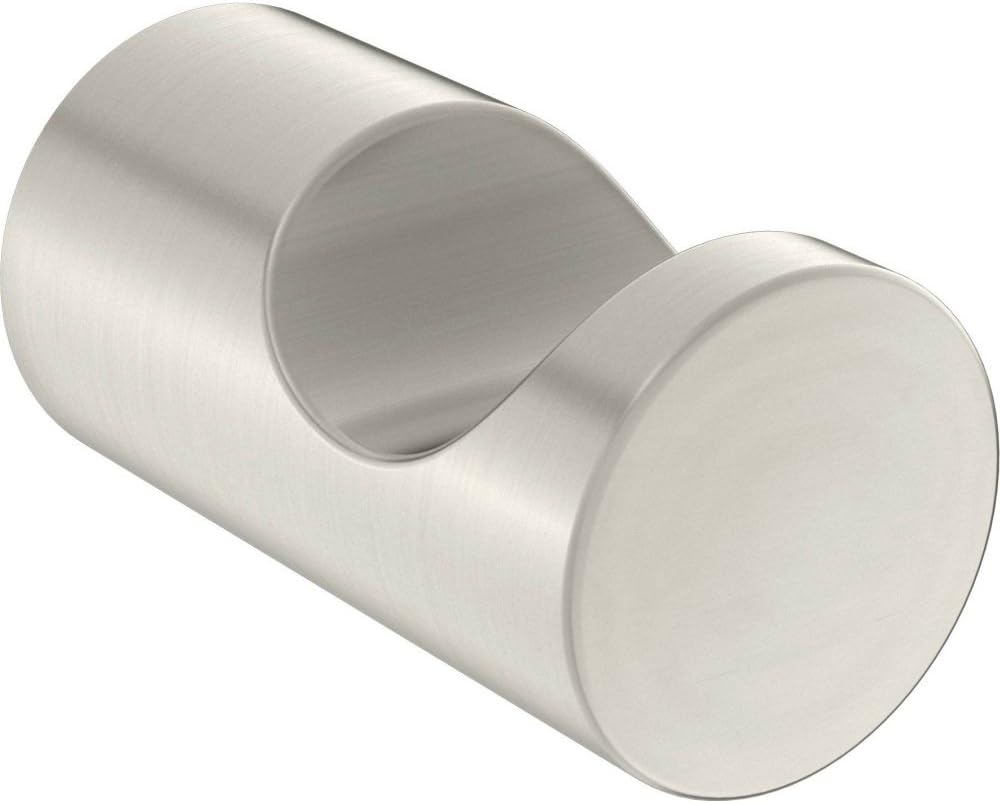 Moen YB0403BN Align Modern Single Robe Hook, Brushed Nickel