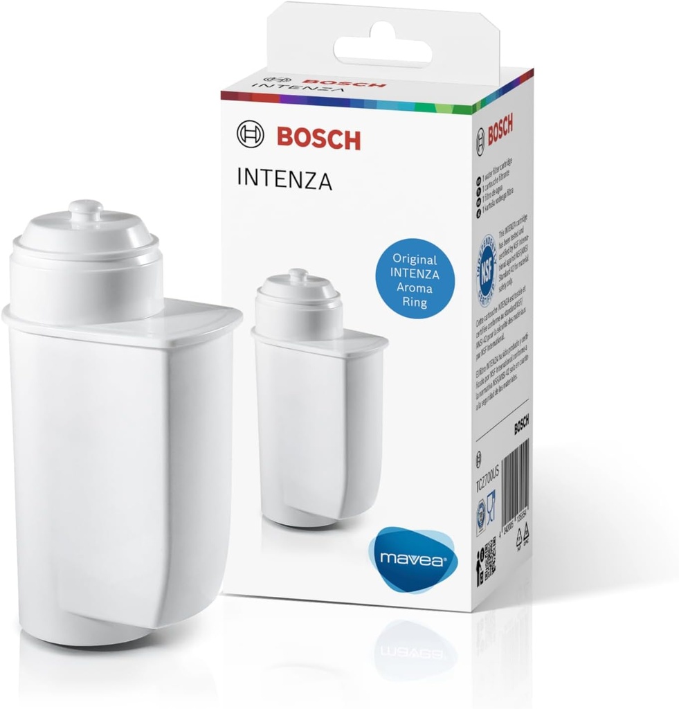 Bosch Original TCZ7003US Mavea® Water Filter, 1 Per Pack, For Freshly Filtered Water, For Bosch VeroCafe Fully Automatic Espresso Machines