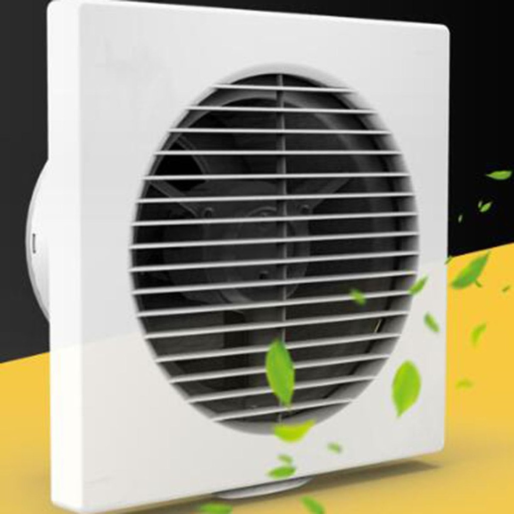 ICEMOB Bathroom Extractor Fan,Powerful Wall Mounted Ventilation Fan,Ultra Thin Window Exhaust Fan with Check Valve,Ball Bearing Motor,for Kitchen,Garage,Office,100mm