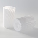 4 Pack Glass Lampshades Replacement for Vanity Light, Striped White Cylinder Globe Lamp Shade Cover for Lighting Fixtures, Bath Vanity Lights Wall Sconces Pendant Light, 1-5/8 Inch Fitter