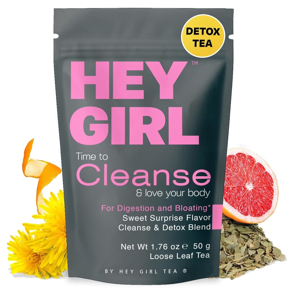 Detox Tea for Bloated Belly & Digestion | Loose Leaf Herbal Tea | Body and Colon Cleanse with Milk Thistle, Burdock Root, Senna Leaf | Digestive & Flat Tummy Tea | Natural Laxative