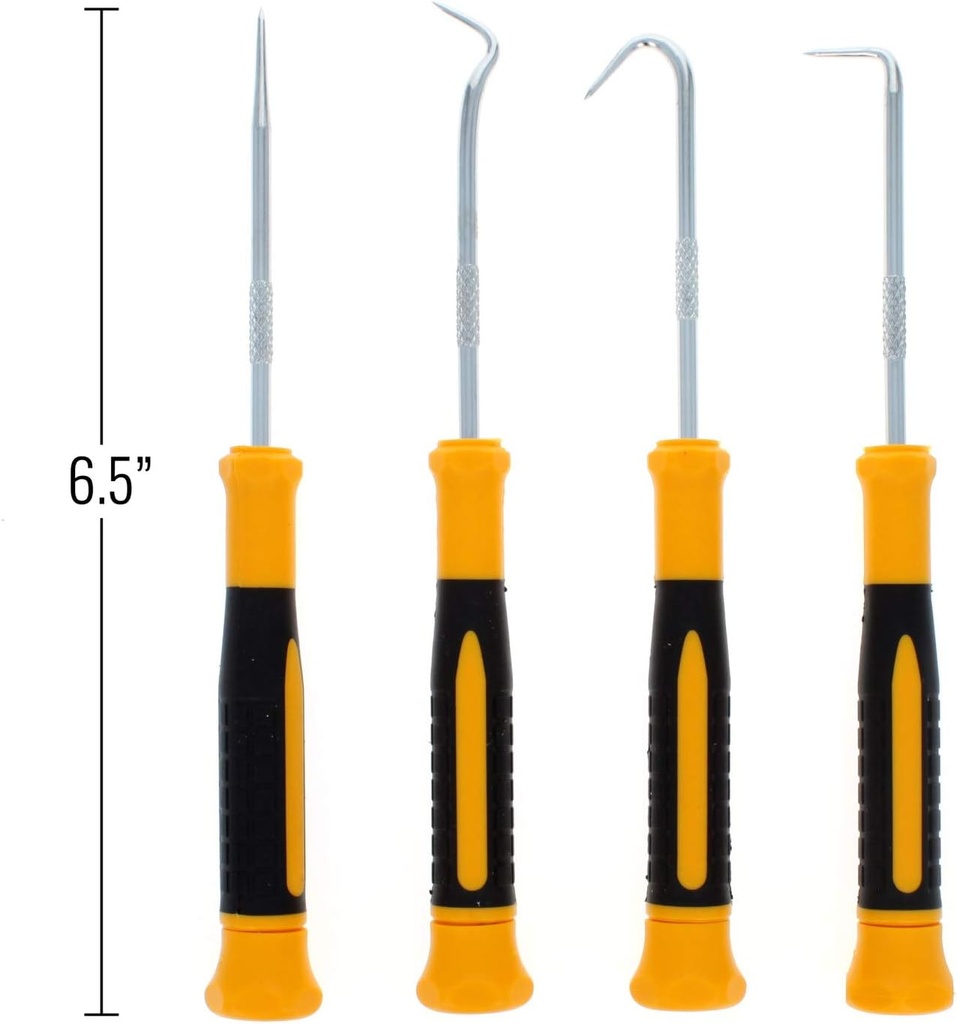 Mini Hook and Pick Set Precision Cleaning and Hobby Tools - 4 Pieces