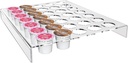 K Cup Coffee Pods Holder for 35 Pods, Clear Arcylic K Cup Coffee Organizer Tray for Drawer or Countertop Storage in Office and Kitchen