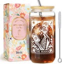 The Reader Cup,Book Lover Gifts for Women,Her,Friends,Sister,Librarian，Teacher,Reader Gifts for Birthday,Christmas,Thanksgiving,Glass Tumbler with Lid and Straw Bookish Gift for Book Club-49