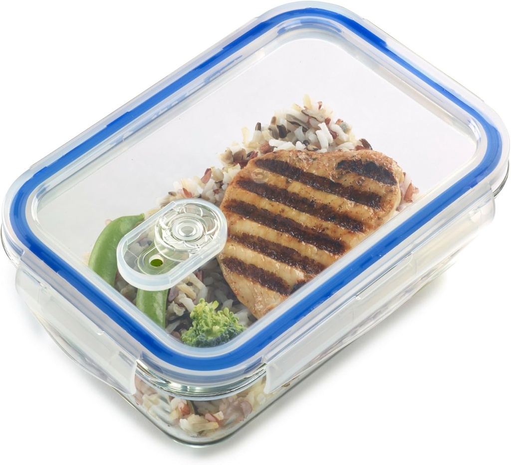 1790 Glass Meal Container with Lid (Rectangle, 3.4 Cups (800 ml)