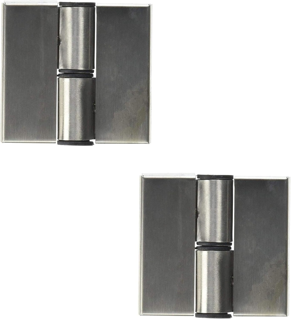 2pcs Stainless Steel Self Closing Restroom Public Toilet Partition Door Hinge, Surface Mounted, 2. 8" x 2. 6" / 70mm x 65mm