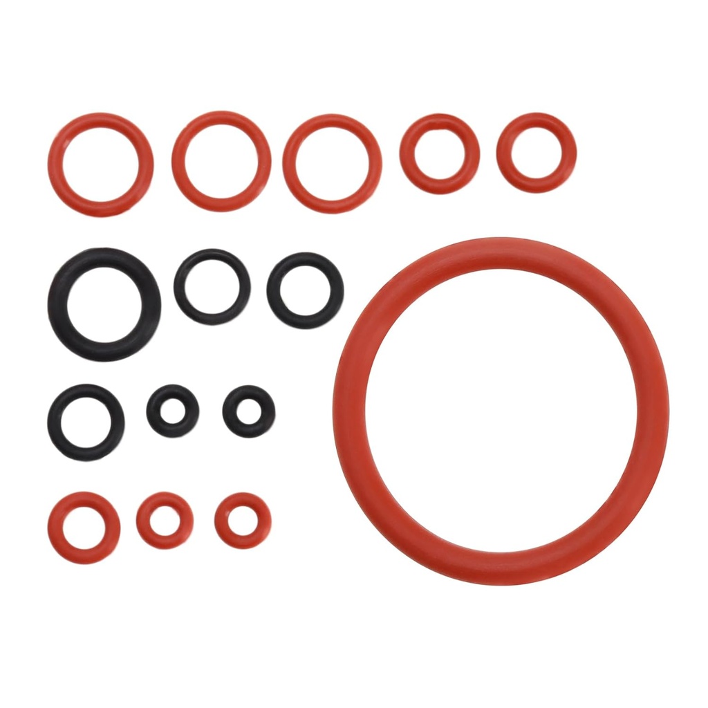 ECSiNG 15-Piece Silicone O-Ring Seal Maintenance Set - Compatible with Philips & Saeco Coffee Machines