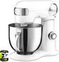 Cuisinart SM-50 Precision Master 5.5-Quart Stand Mixer White Linen Bundle with 1 YR CPS Enhanced Protection Pack