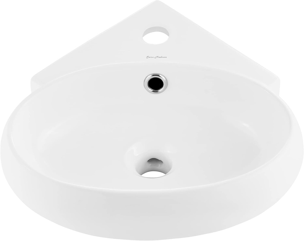 Swiss Madison Well Made Forever SM-WS328, Plasir Corner Wall Hung Sink