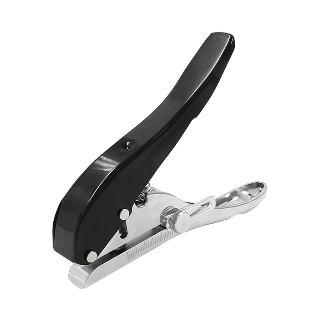 Uenhoy Metal Hole Punch 3/8 Inch 10mm Heavy Duty Single Hole Puncher, Portable Paper Punch for Id Cards PVC Cards Plastic Cardboard