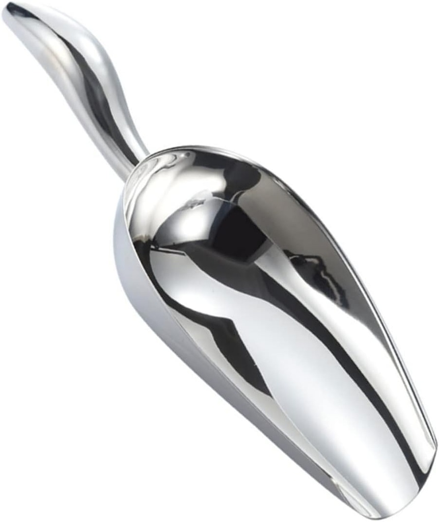 3pcs Heavy Duty Stainless Steel Food Scoop for Ice Rice Kitchen Shovel for Parties Bars and Buffets for Solid and Liquid Use