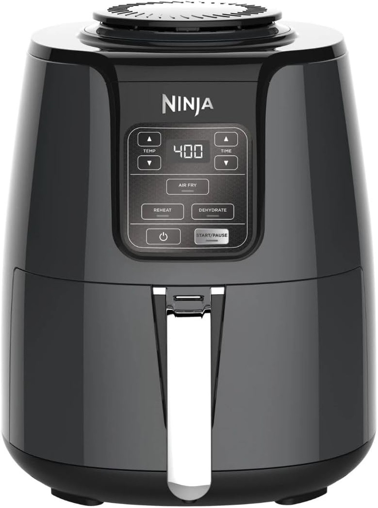 Ninja 4‑Qt Air Fryer with Easy-Release Ceramic Basket & Crisper Plate, 1550‑Watt, Multi‑Function Cooker Air Fry Roast Bake
