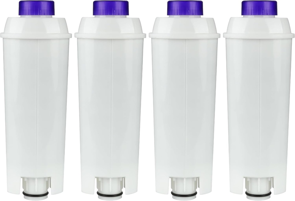 BlueStars PACK OF 4 Coffee Machine Water Filters compatible with Delonghi Coffee Machines DLSC002 included De'longhi ECAM ESAN ETAM BCO410 BCO420 EC680 and more