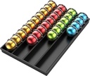 Coffee Pod Storage Holder Drawer Insert for Counter Compatible Nespresso Vertuo Vertuoline Capsules for Home, Office, Coffee Station（black）