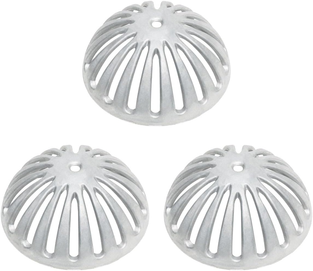 FS-DS 3 Pieces Aluminum Dome Strainer for 12" Floor Sink. 5-1/4" Diameter (3 pcs)