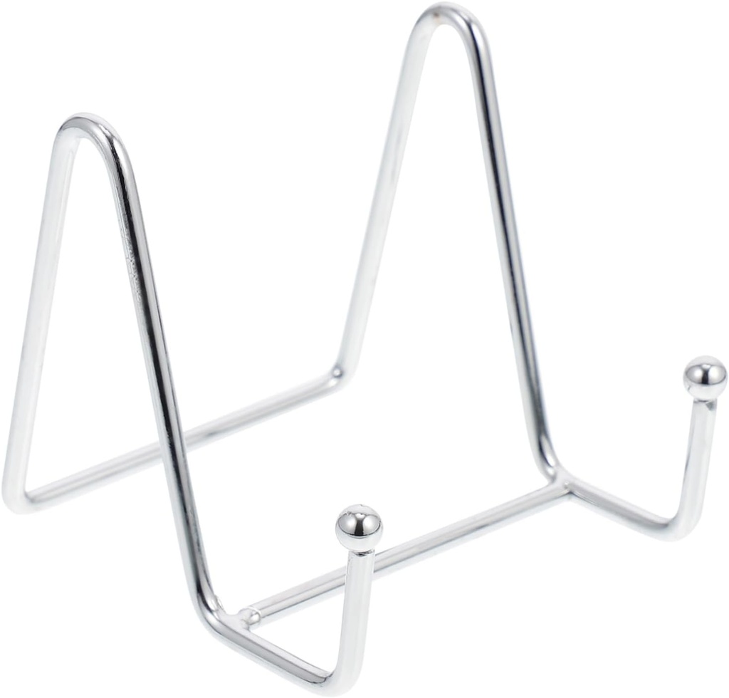 IMIKEYA Iron Plate Display Stand and Photo Rack for Home and Sturdy Show Holder for Plates Pictures and Awards Space-saving Design