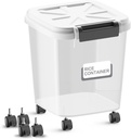 30LBS Rice Container - Rice Dispenser 30LBS/15KG/15Qt Food Cereal Container Bins with Measuring Cup for Household Pantry Organization (30 LBS)