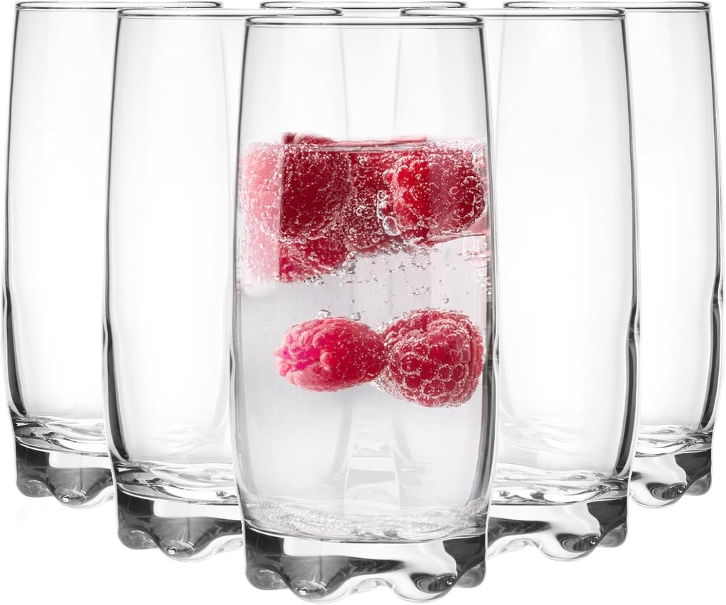 Glasmark Krosno Glasses Set of 6 0.35 Litre Cocktail Glasses Cocktail Drinking Glasses Water Glasses Dishwasher Safe Children's Glasses Small Glasses Juice Glasses 6 x 350 ml