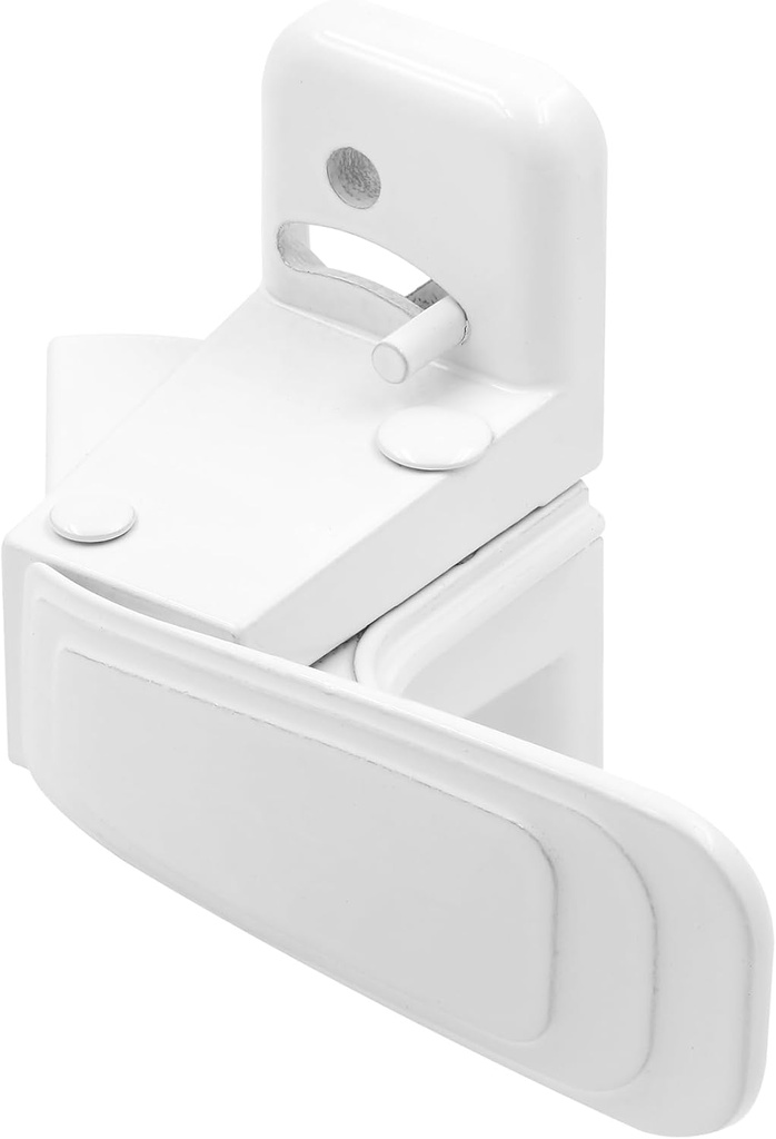 Prime-Line K 55172 Storm and Screen Door Inside Interior Latch with Screws, White (Single Pack)
