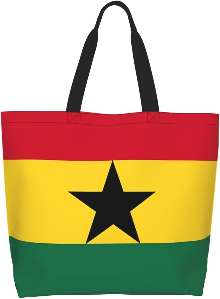 Cute Flag Tote Bag For Women Men Gifts Large Reusable Shopping Bags for Beach, Travel,Gym,Yoga