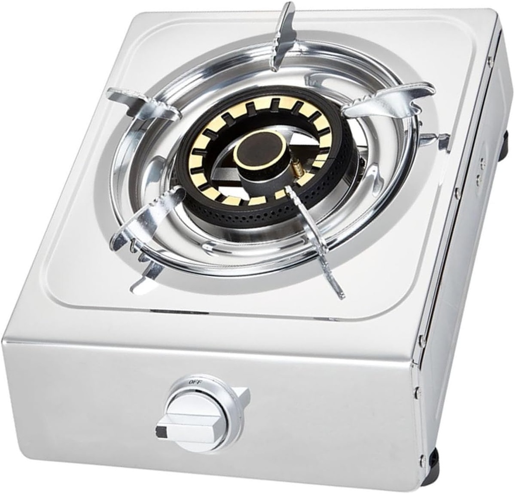 Gas Cooktop,Tabletop Stainless Steel Single Burner Thermocouple Protected Easy to Clean,Suitable for Indoor Use(LPG)(NG) (Size : LPG)