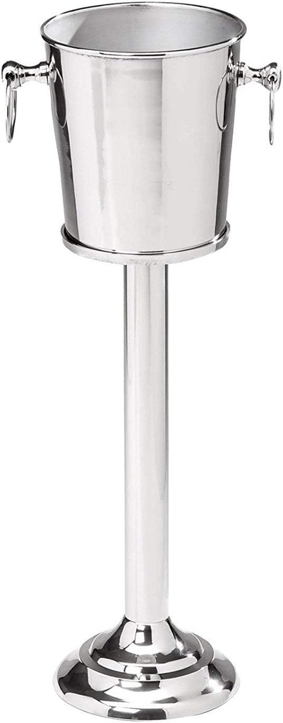 Nickel Plated Aluminum Free Standing Wine Chiller - Wine Coolers & Cellar With Ice Bucket - Kitchen & Bar Ware | Hind Handicrafts
