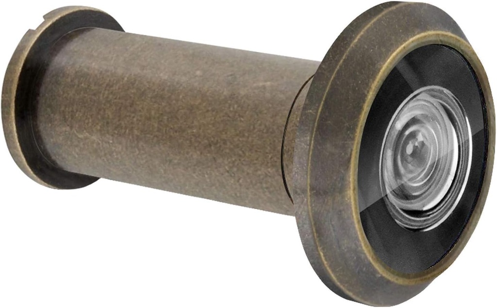 Nuk3y 220 Degree Wide Angle Heavy Duty Door Viewer (1 Pack, Antique Brass)