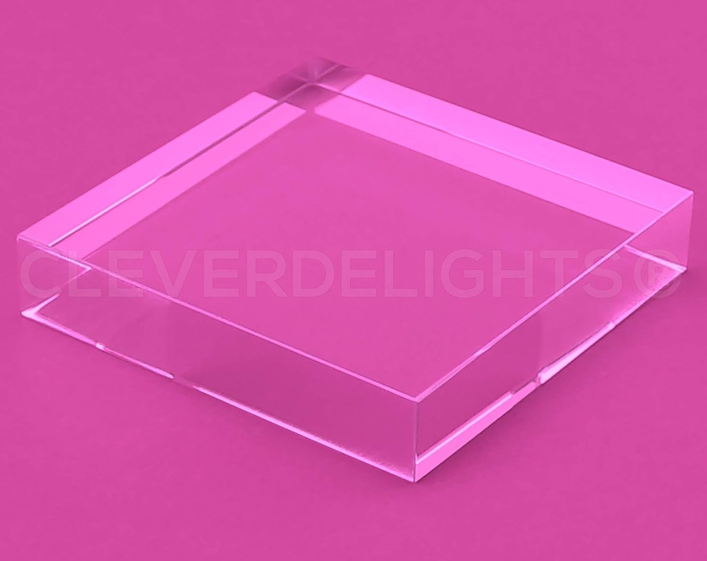 CleverDelights 3" Square Glass Tile