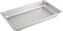 Winco Full Size 2.5" Deep Metal Food Pan/Steam Table Pan, Perforated, 22 Gauge