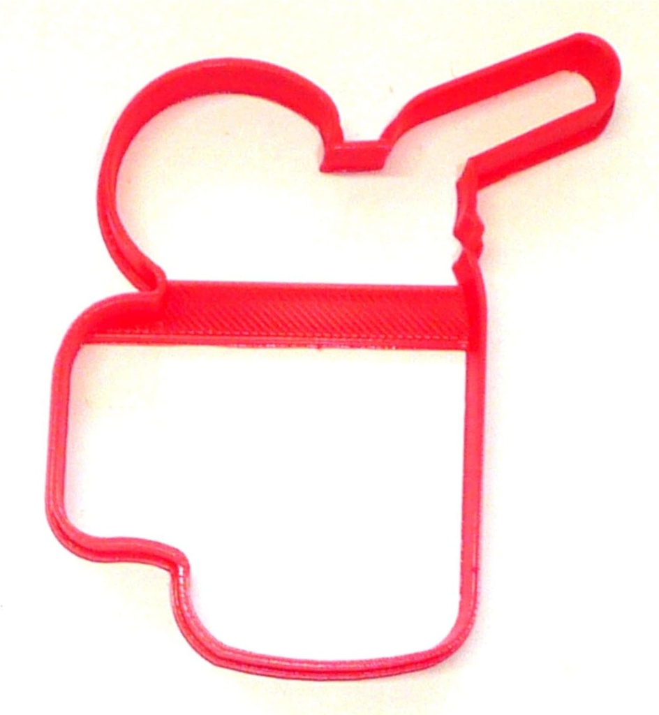 TROPICAL SUMMER DRINK IN MASON JAR OUTLINE BEVERAGE FOOD COOKIE CUTTER MADE IN USA PR3816