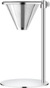 Stainless Steel Pour Over Coffee Maker, Adjustable Stand, Double-layer Filter