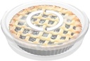 FEOOWV 12inch Portable Pie Carrier with Lid and Cupcake Muffin Tart Cookie Fruit Snacks Keeper Food, Pie Carrier Round Pizza Holder Reusable Pie Keeper