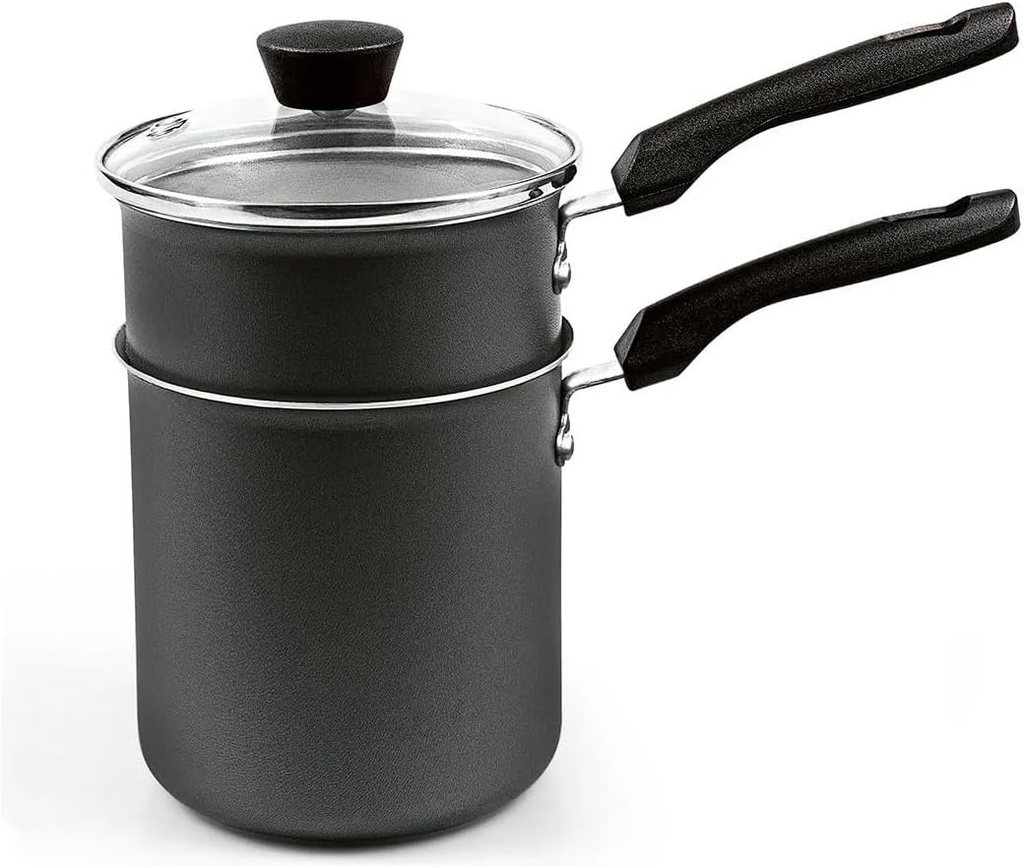 Panelux Magnific Aluminum Couscous Steamer Pot, 10cm, Glass Lid, Bakelite Handle, Circular, Grafite