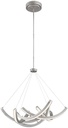 George Kovacs P1337-665-L Swing Time LED Pendant, Brushed Silver
