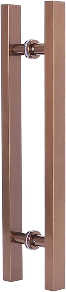 H Shaped Barn/Door Handle Set,50/60/80/100/120cm Extra Long Gold Stainless Steel Push Pull Door Handle,Barn Door Handle for Wooden/Glass/Metal Door 30cm