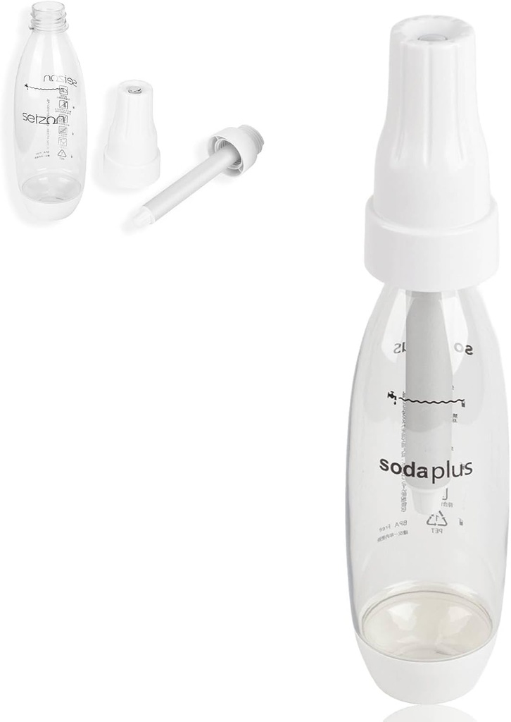 Portable Soda Maker, 1L Carbonating Bottle,1000ml Homemade Sparkling Water Machine for Soft Drinks Cocktails for Home Travel