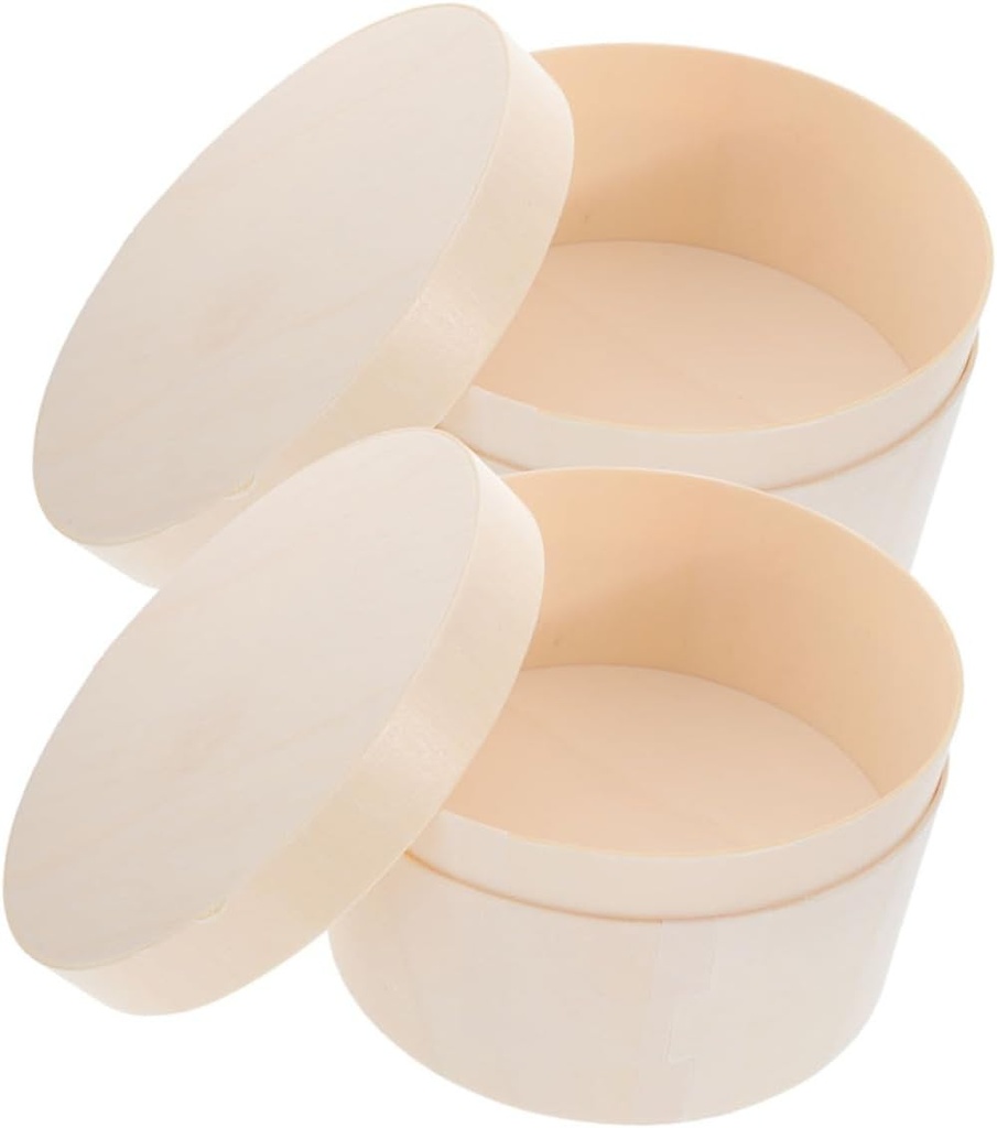 ABOOFAN 2Pcs Round Cheese Cake Packing Boxes and Cake Carrier for Storage of Desserts for Sharing Homemade Treats