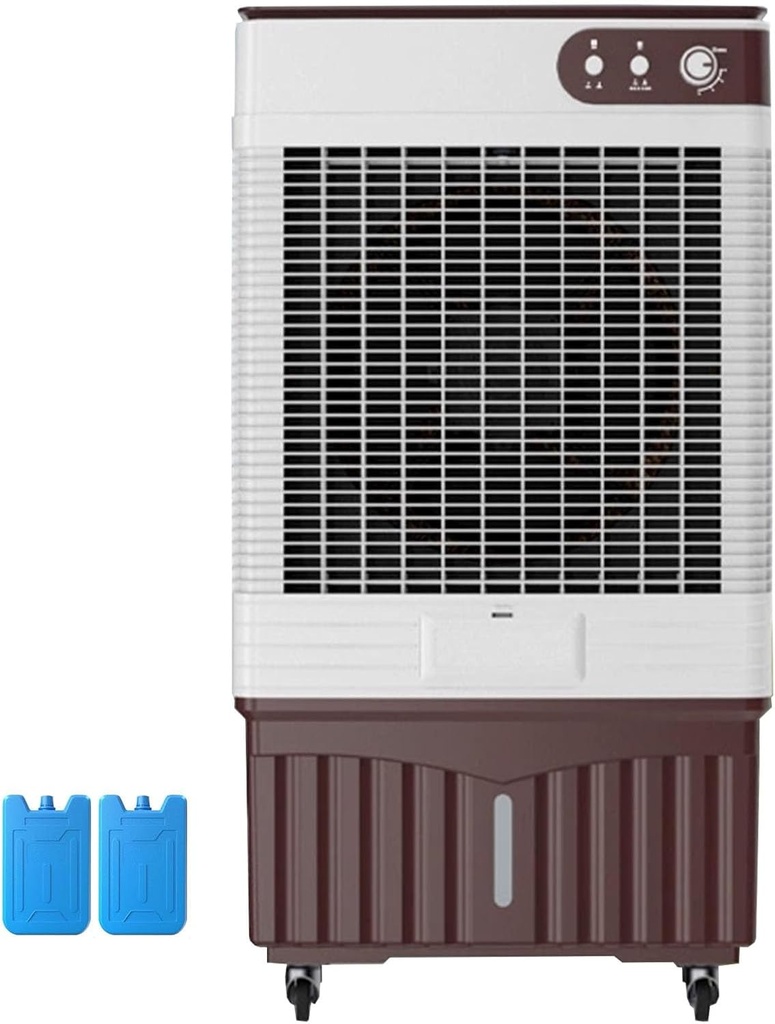 Swamp Cooler, Portable Evaporative Air Cooler, 120° Oscillation Portable Air Conditioner with Knobs, 2 Modes & 3 Speeds for Outdoor Indoor Use