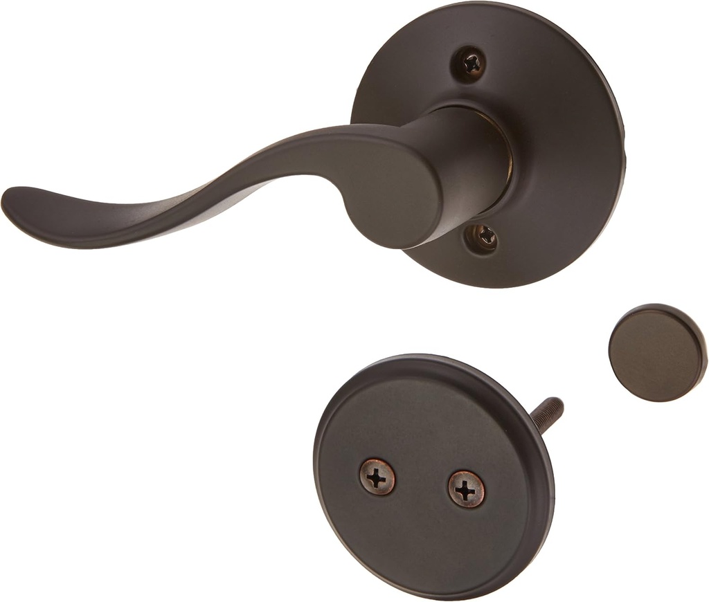 Schlage F94ACC613LH Oil Rubbed Bronze Accent Lever Left Handed Dummy Interior Pack from The F-Series