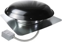 Ventamatic 1400 CFM Galvanized Steel, Roof Power Attic Ventilator, Black Color