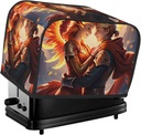 2 slice Toaster Cover, Ember Embrace Print Bread Machine Covers with Pockets for Kitchen Counter 11.4''x7.9''x7.5''