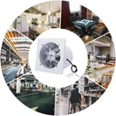 Lurrose Exhaust Fan Ventilation Wall Mount Fan Blower Sturdy Metal Construction for Kitchen Toilet Bathroom