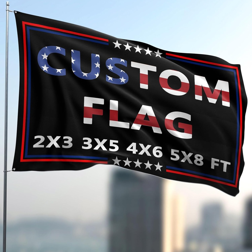 Custom Flag 3x5 Ft Double Sided Outdoor,Personalize Print Your Own Text/Photo/Logo,Custom Flags for Outside,Customized Indoor Outdoor Decoration