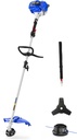 WILD BADGER POWER 26cc Weed Wacker Gas Powered, 3 in 1 String Trimmer/Edger 17'' with 10'' Brush Cutter,Rubber Handle & Shoulder Strap Included