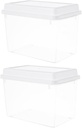 Garneck 2pcs Bread Storage Container Airtight Toast Box for Fridge Versatile Food Organizer Keeps Bread Fresh and Safe Kitchen for Home and Bakery Use