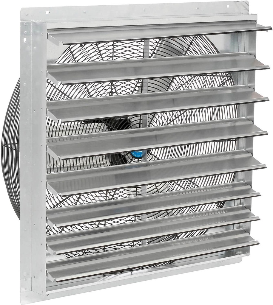 30" Exhaust Ventilation Fan With Shutter, 2-Speed