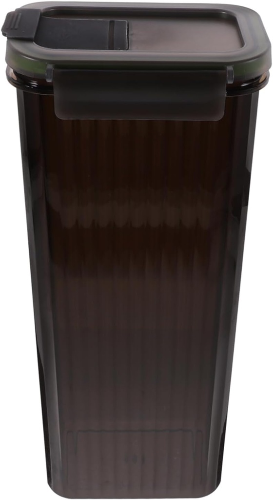 PRETYZOOM 1pc Airtight Storage Jar for Noodles Cereal and Dry Foods Container Lid for Kitchen Pantry Organization for Spaghetti Flour and Grains -gray